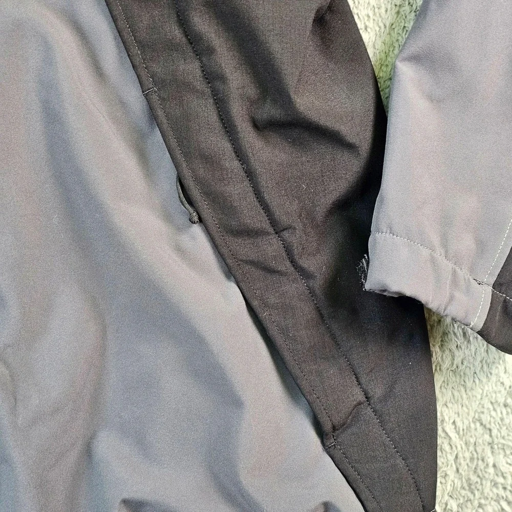 The North Face Jacket Mens 2XL Gray Softshell Fleece Lined Full Zip Windbreaker